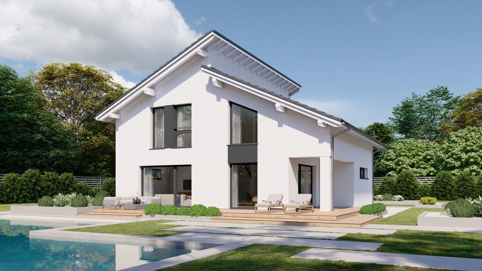 Danwood Point 169.1 — modernes Einfamilienhaus mit Satteldach